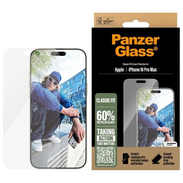 PanzerGlass Ekraanikaitse iPhone 16 Pro Max 6.9" Classic Fit 2876