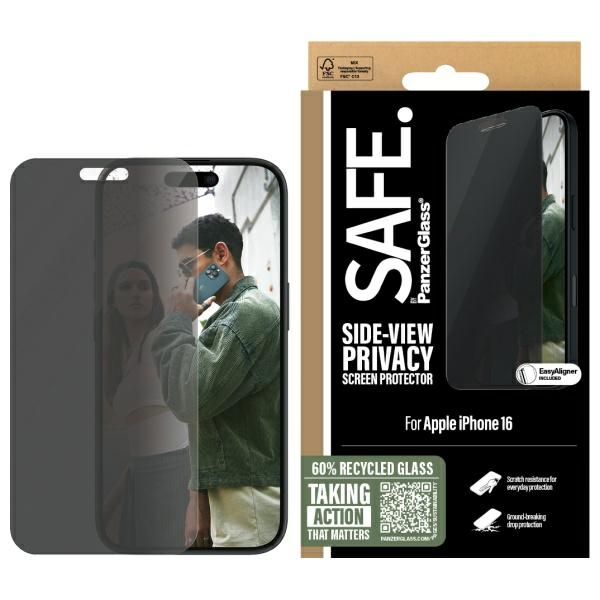 SAFE by PanzerGlass iPhone 16 6.1" Privaatsus Ekraanikaitse Ultra-Wide Fit SAFEP95875