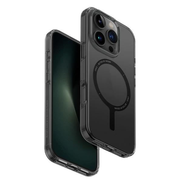 Uniq Clario ümbris iPhone 16 Pro 6.3" Magclick Charging smoke/smoke