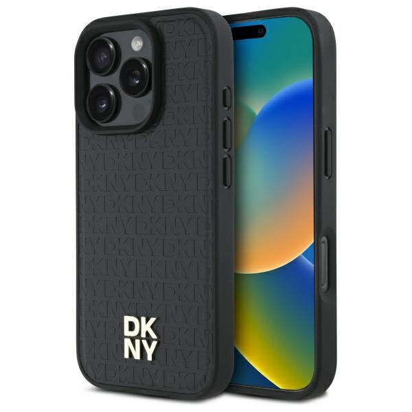 DKNY Repeat Pattern Stack Logo MagSafe iPhone 16 Pro Max Ümbris - Must