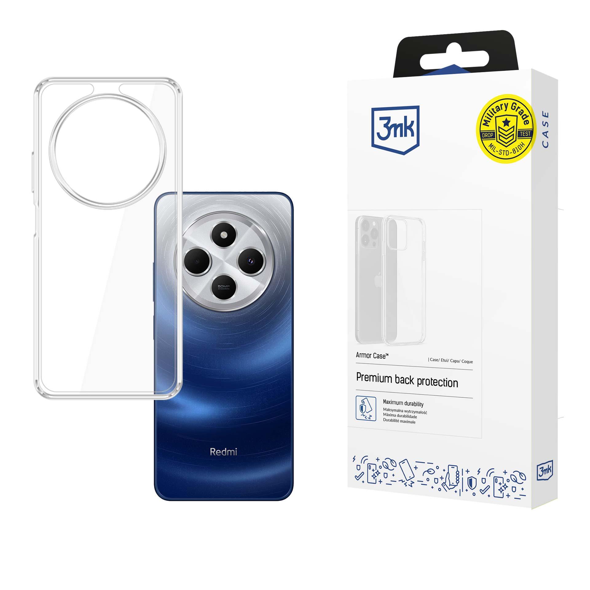 3mk Armor Ümbris jaoks Xiaomi Redmi 14C - läbipaistev