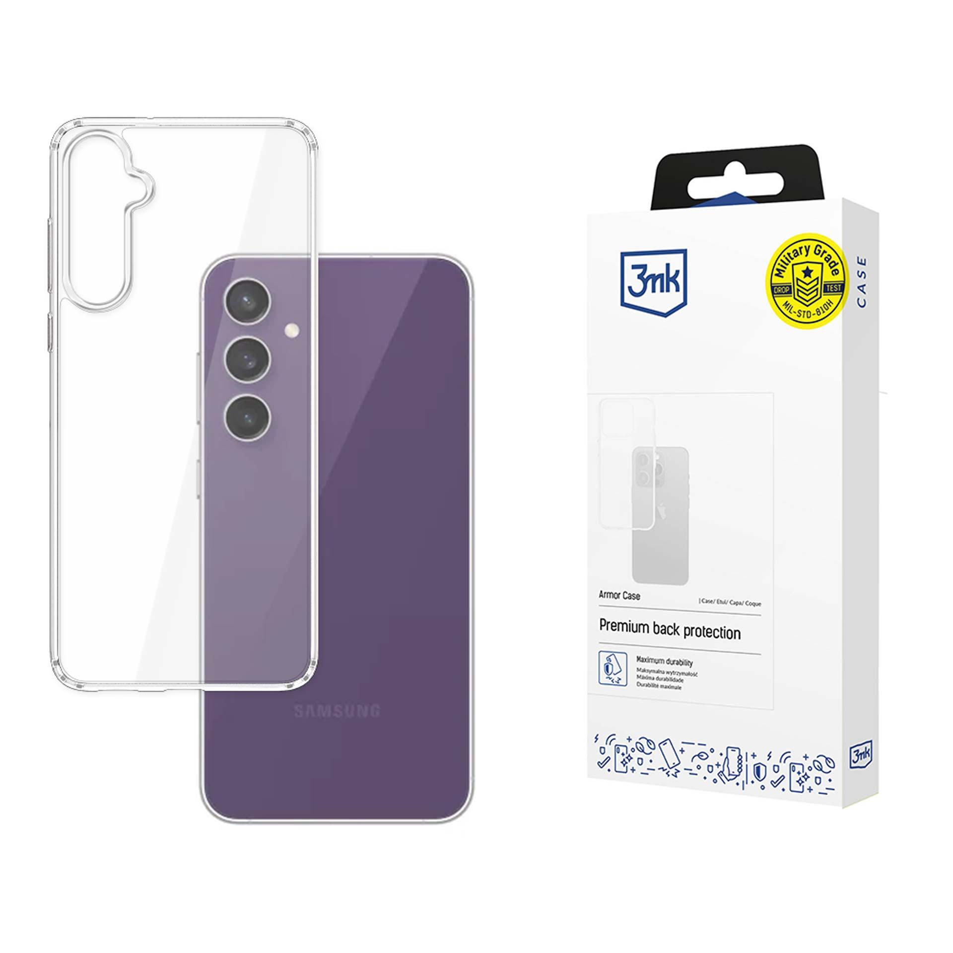 3mk Armor Ümbris jaoks Samsung Galaxy S24 FE - läbipaistev