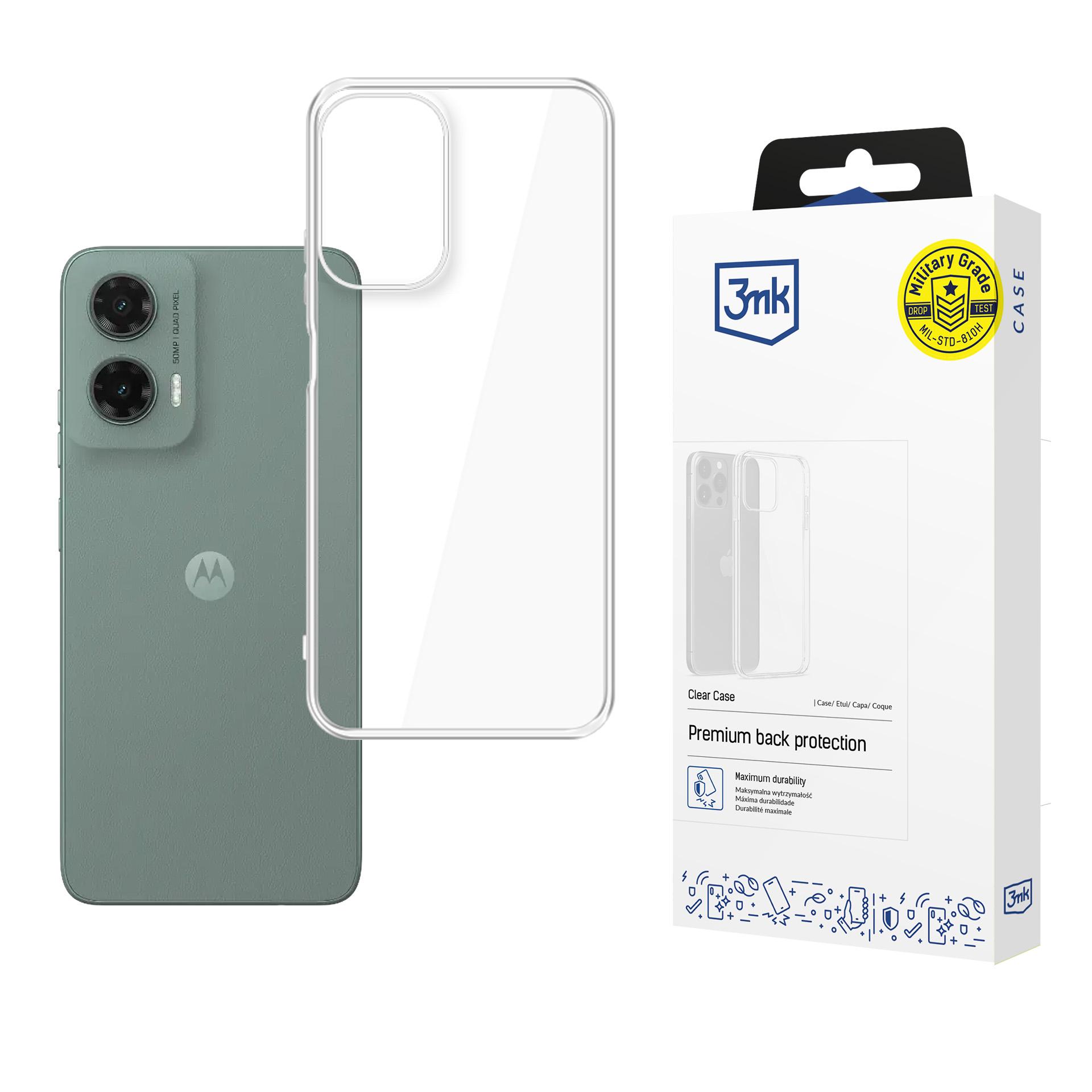 3mk Clear Ümbris jaoks Motorola Moto G35 5G - läbipaistev