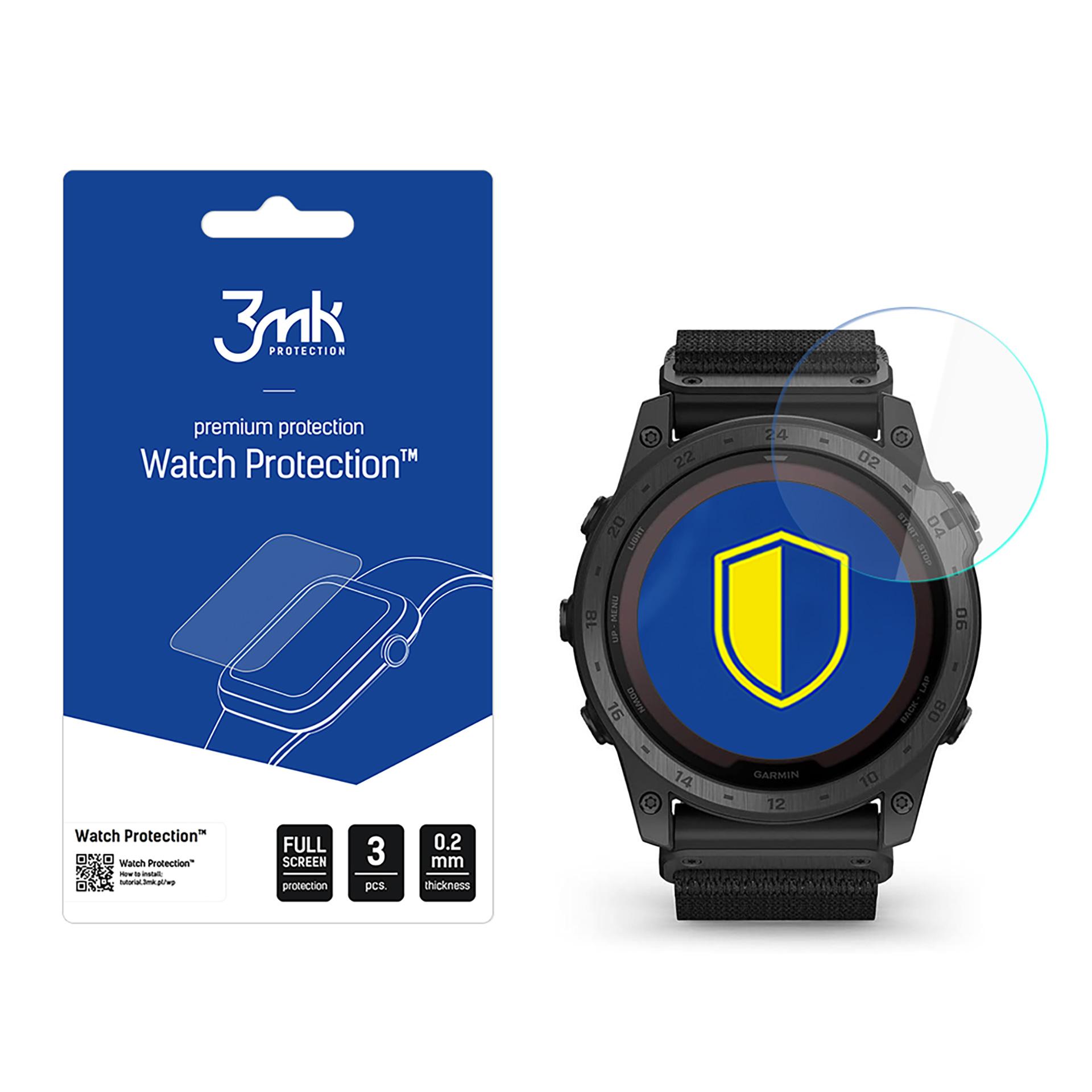 Hübriidklaas 3mk Watch Protection FlexibleGlass jaoks Garmin Tactix 7 Pro