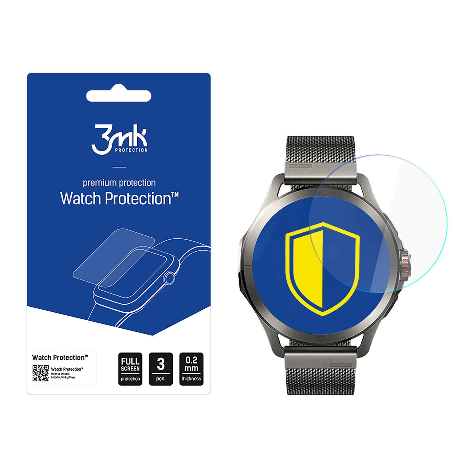 Hübriidklaas 3mk Watch Protection FlexibleGlass jaoks Xiaomi Watch S4 Sport