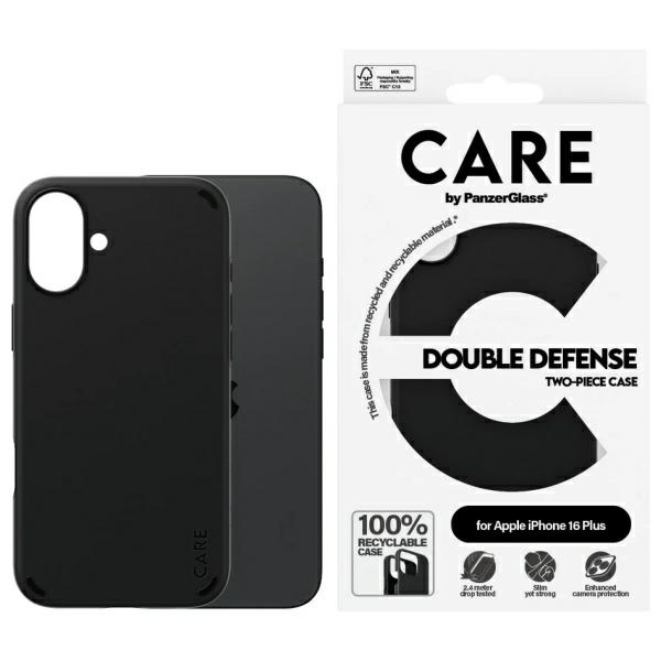 CARE by PanzerGlass Feature Double Defense Ümbris jaoks iPhone 16 Plus - Must