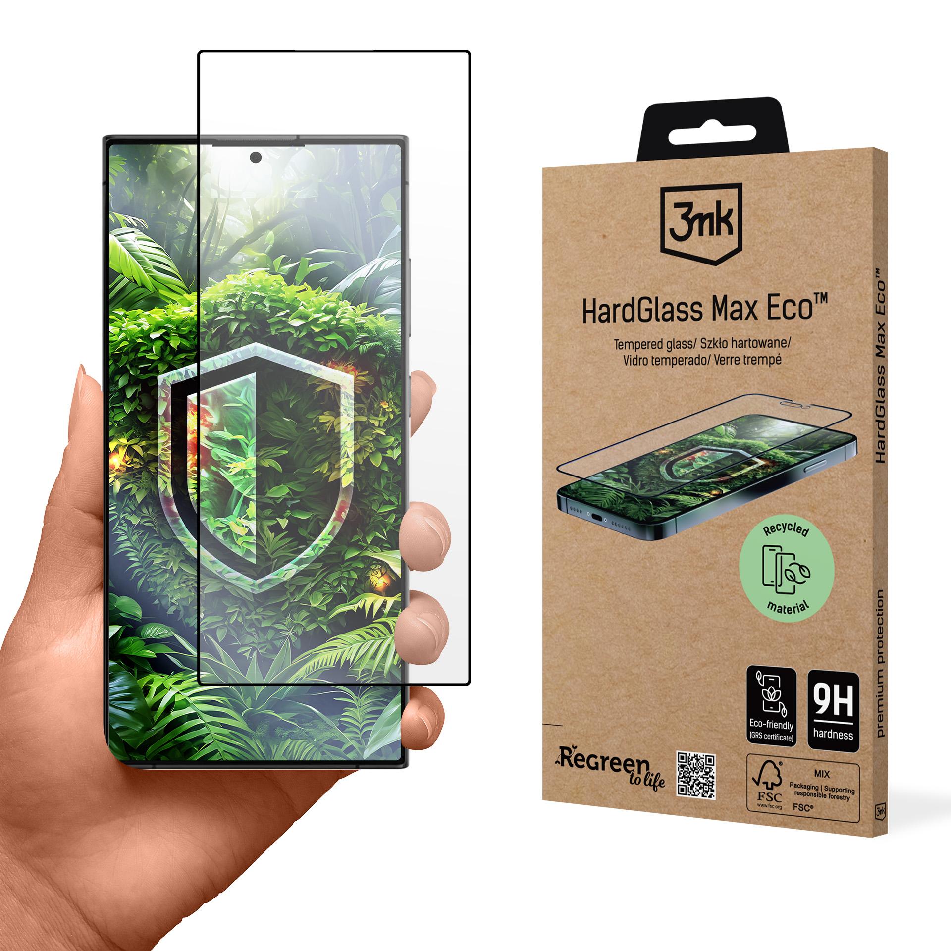 Karastatud klaas 3mk HardGlass Max Eco jaoks Samsung Galaxy S24 Ultra