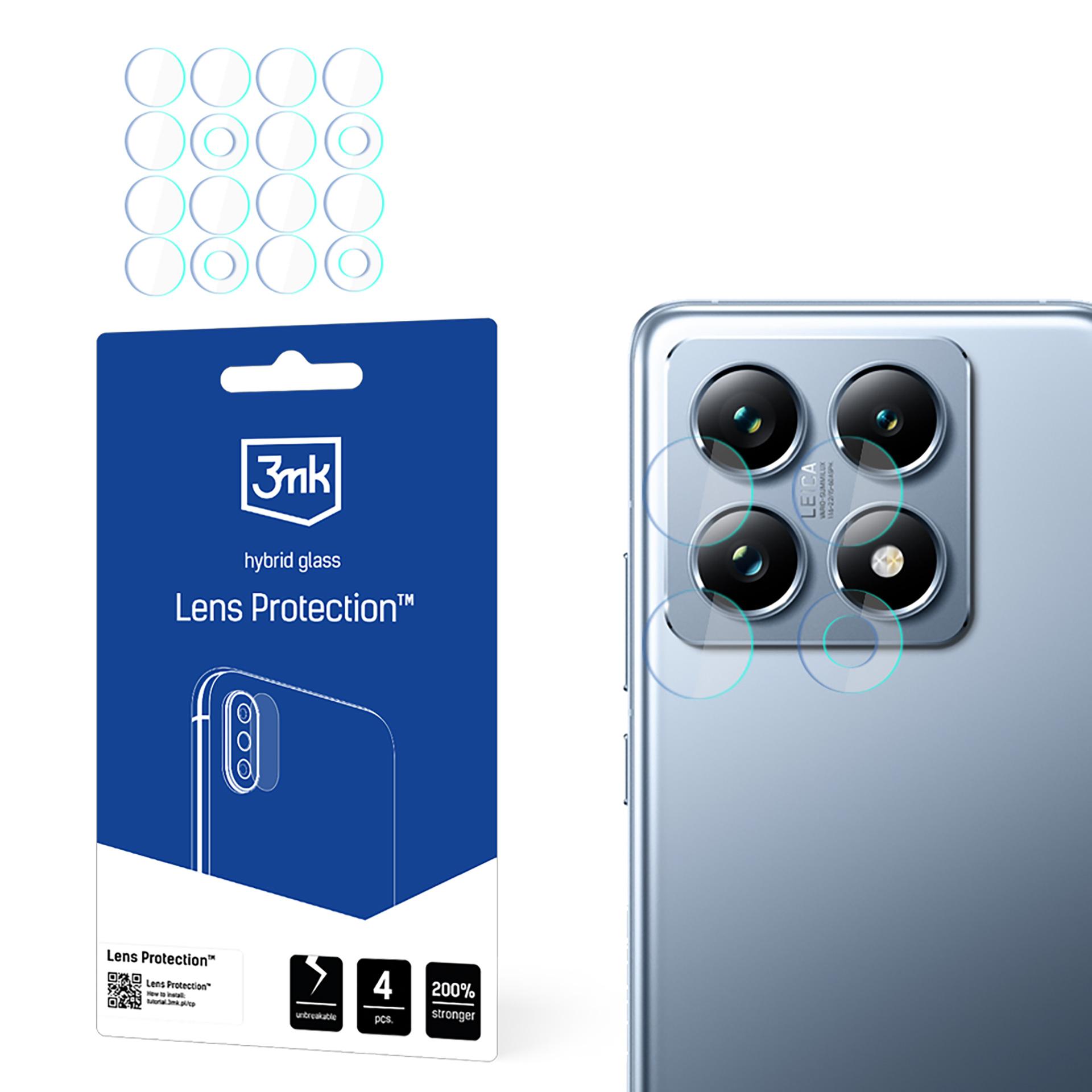 Hübriidklaas jaoks Camera Lens 3mk Lens Protection jaoks Xiaomi 14T / 14T Pro