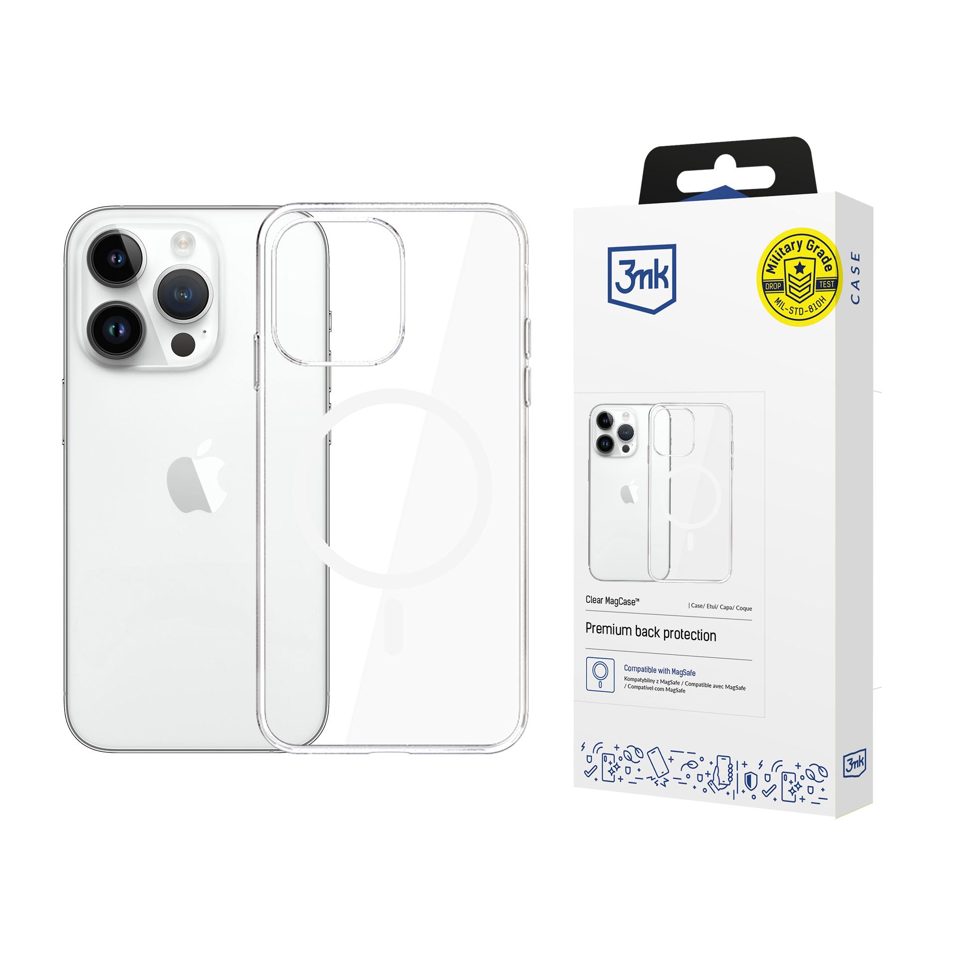 3mk Clear MagCase Ümbris jaoks Apple iPhone 13 Pro Max - läbipaistev