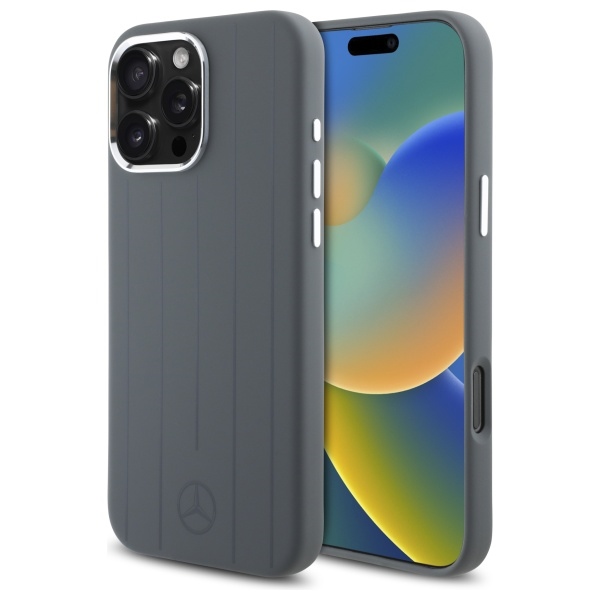 Mercedes Silicone Vertical Tonal Stripes MagSafe Ümbris jaoks iPhone 16 Pro Max - hall