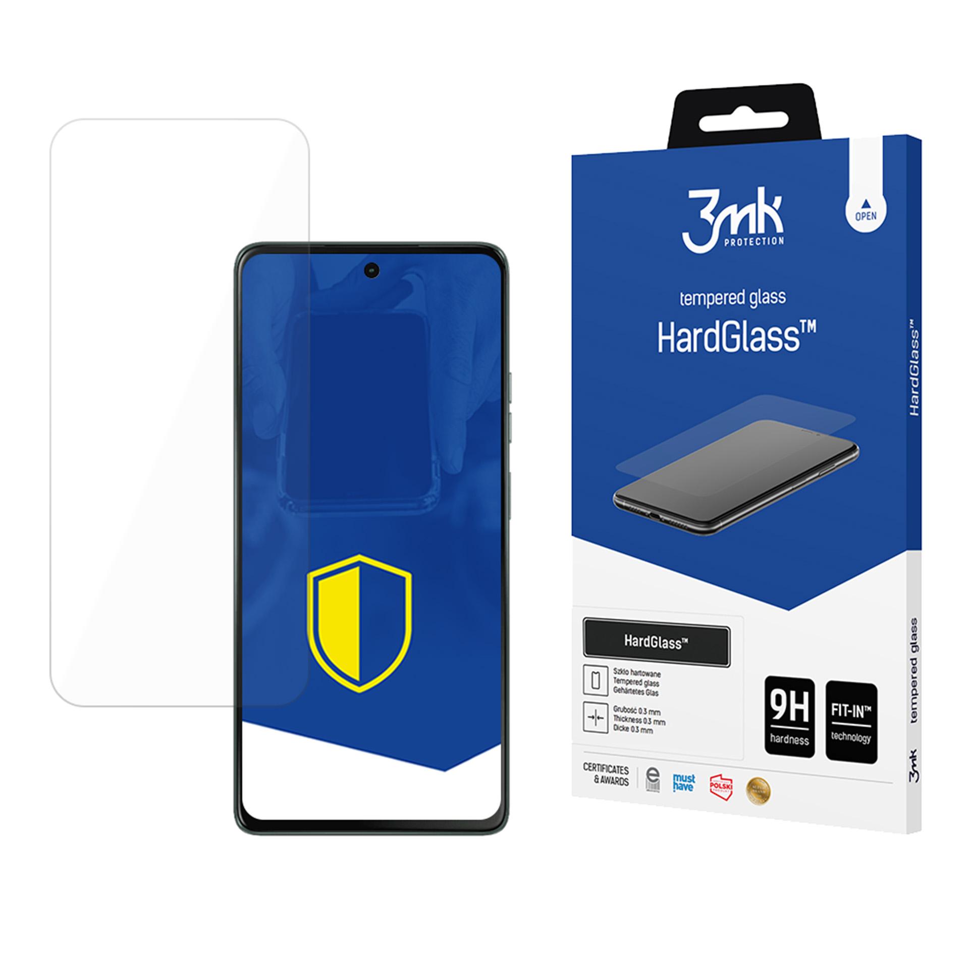 Karastatud klaas 3mk HardGlass jaoks Motorola Moto G75