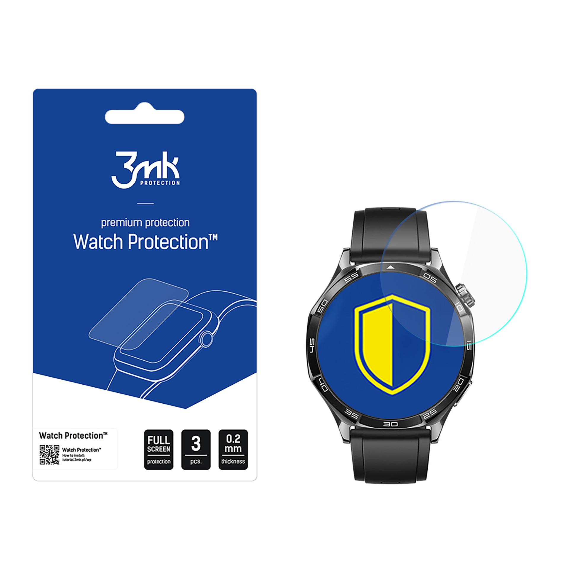 3mk Watch Protection FlexibleGlass Hübriidklaas jaoks Huawei Watch GT 5 Active 46mm