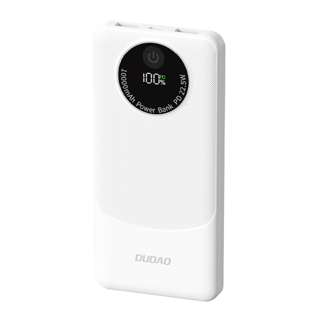 Powerbank Dudao K12 10000mAh PD22.5W USB-A, USB-C - valge