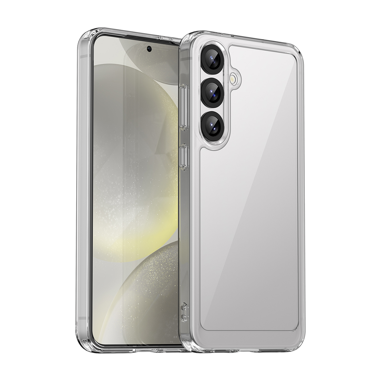 Outer Space Ümbris with Gel Frame jaoks Samsung Galaxy S25+ - läbipaistev