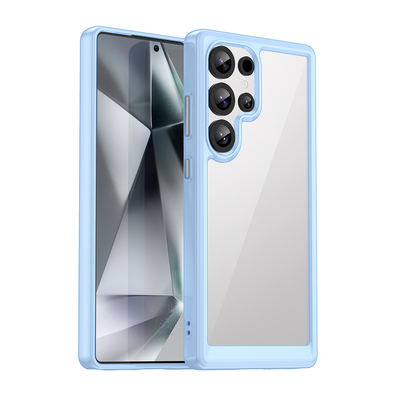 Outer Space Ümbris with Gel Frame jaoks Samsung Galaxy S25 Ultra - sinine