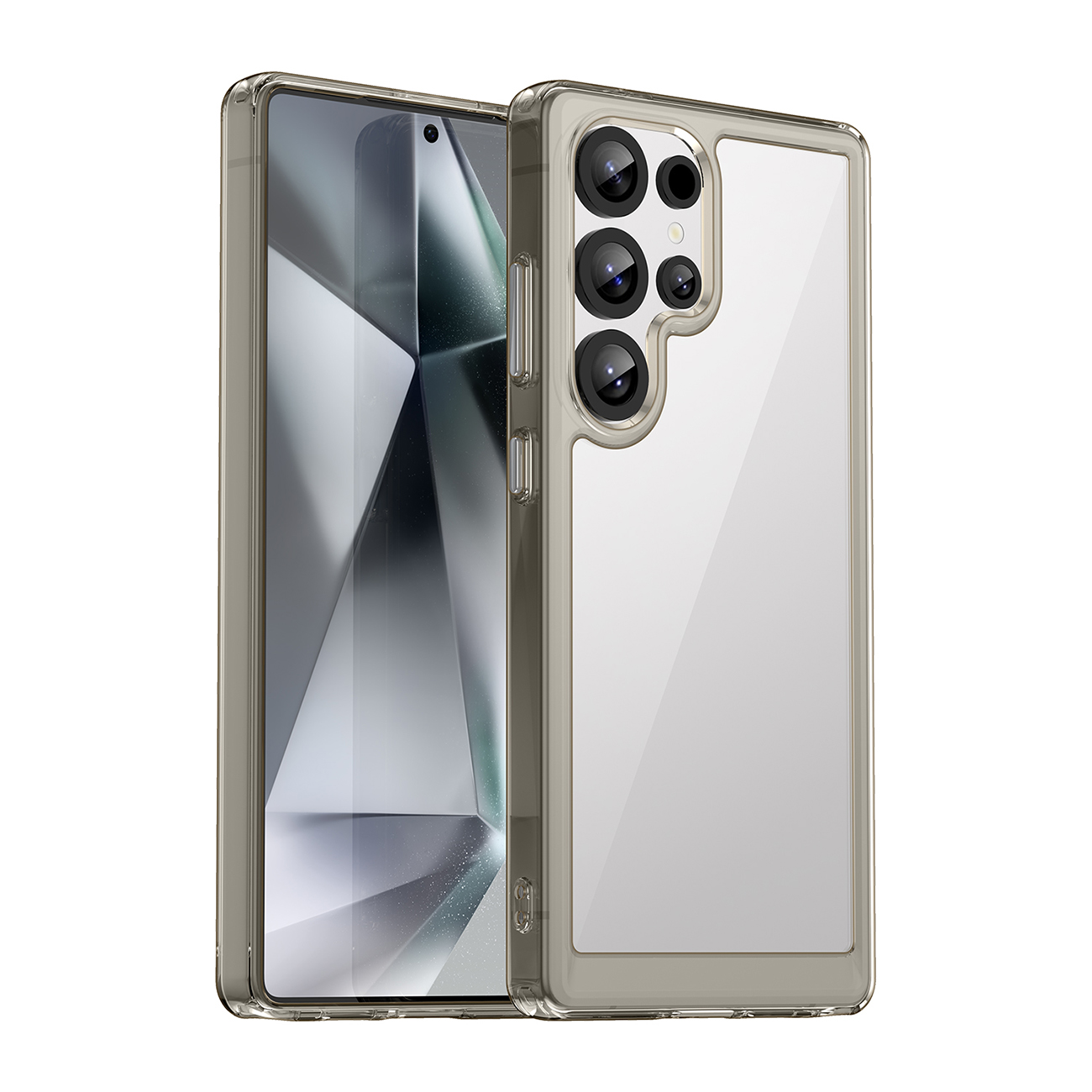 Outer Space Ümbris with Gel Frame jaoks Samsung Galaxy S25 Ultra - Clear must