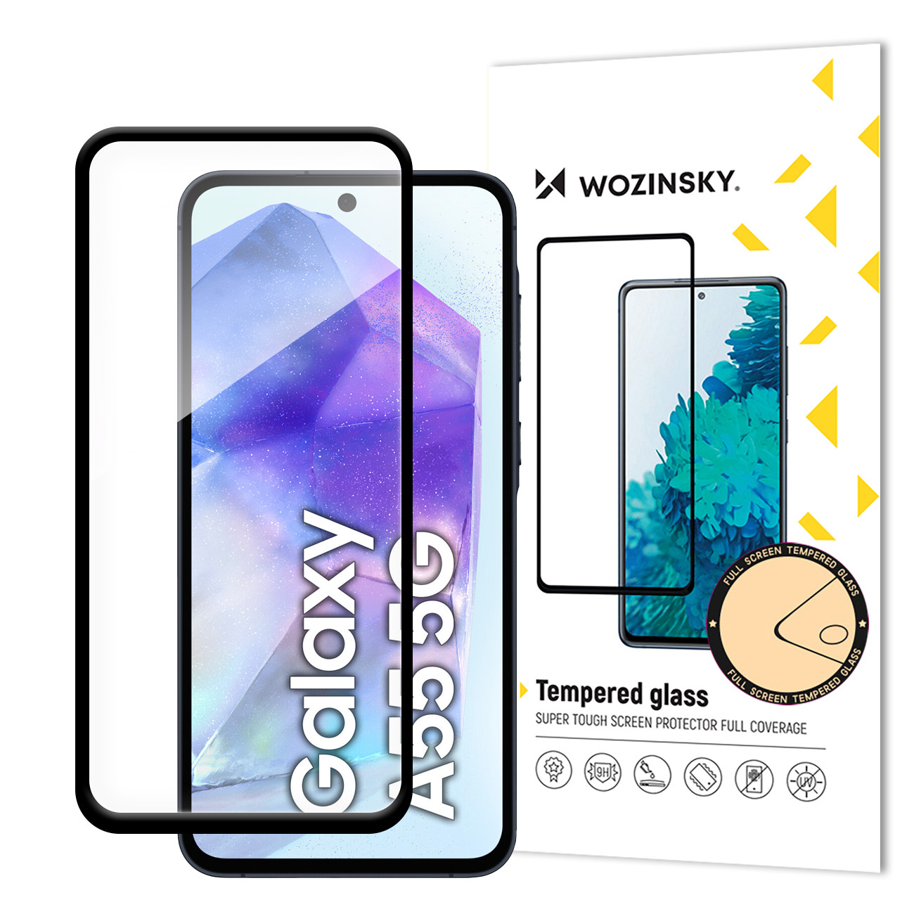 Wozinsky Super Durable Full Glue Karastatud klaas jaoks Samsung Galaxy A16 / A16 5G Full Screen