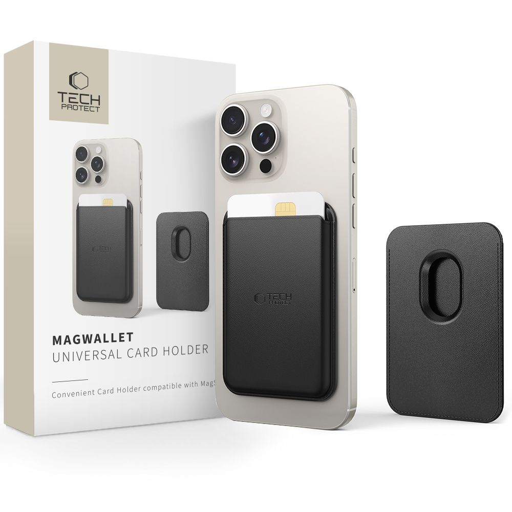 Tech-Protect MagWallet Magsafe card ümbris - must