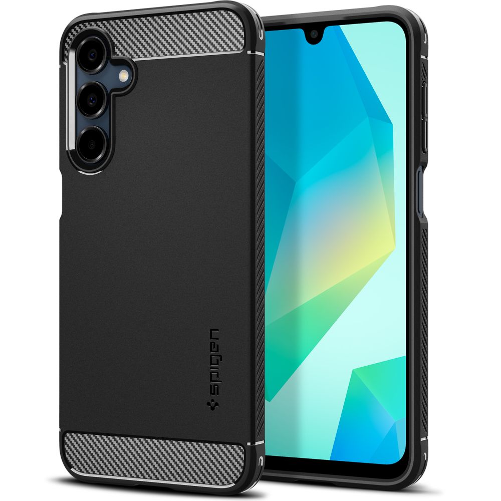 SPIGEN ümbris RUGGED ARMOR jaoks SAMSUNG A16 4G / 5G matte must