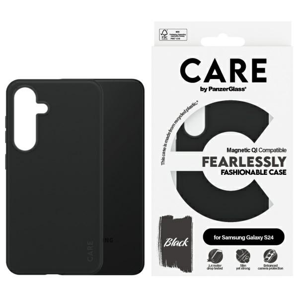 CARE by PanzerGlass Fashion QI Ümbris Samsung Galaxy S24 - must
