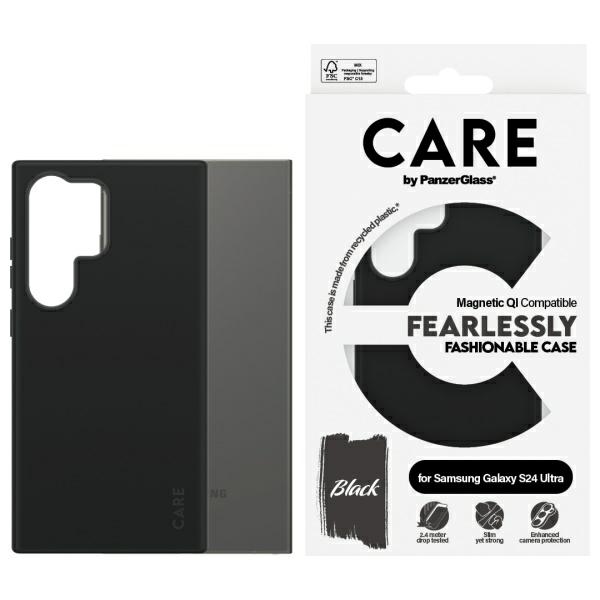 CARE by PanzerGlass Fashion QI Ümbris Samsung Galaxy S24 Ultra - Must