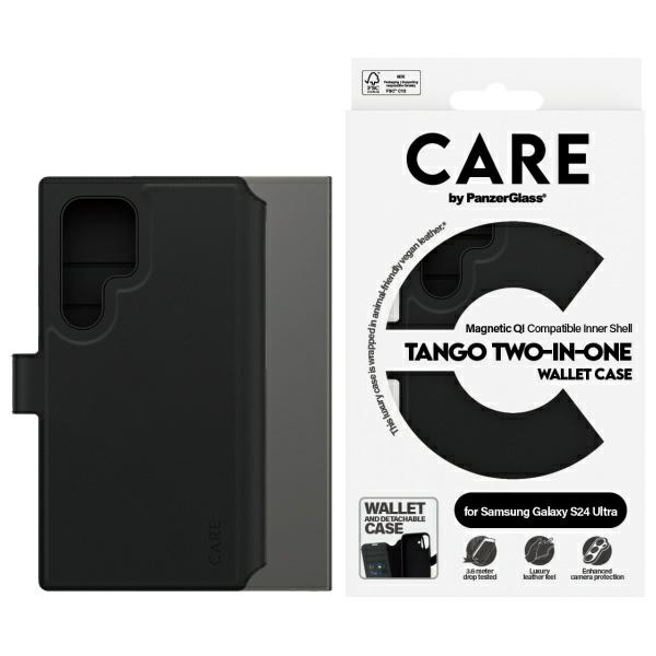 CARE by PanzerGlass Feature Tango 2in1 Wallet Ümbris jaoks Samsung Galaxy S24 Ultra - Must