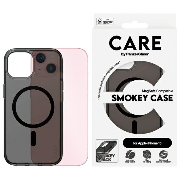 Care PanzerGlass Flagship Ümbris MagSafe jaoks iPhone 15 - Must