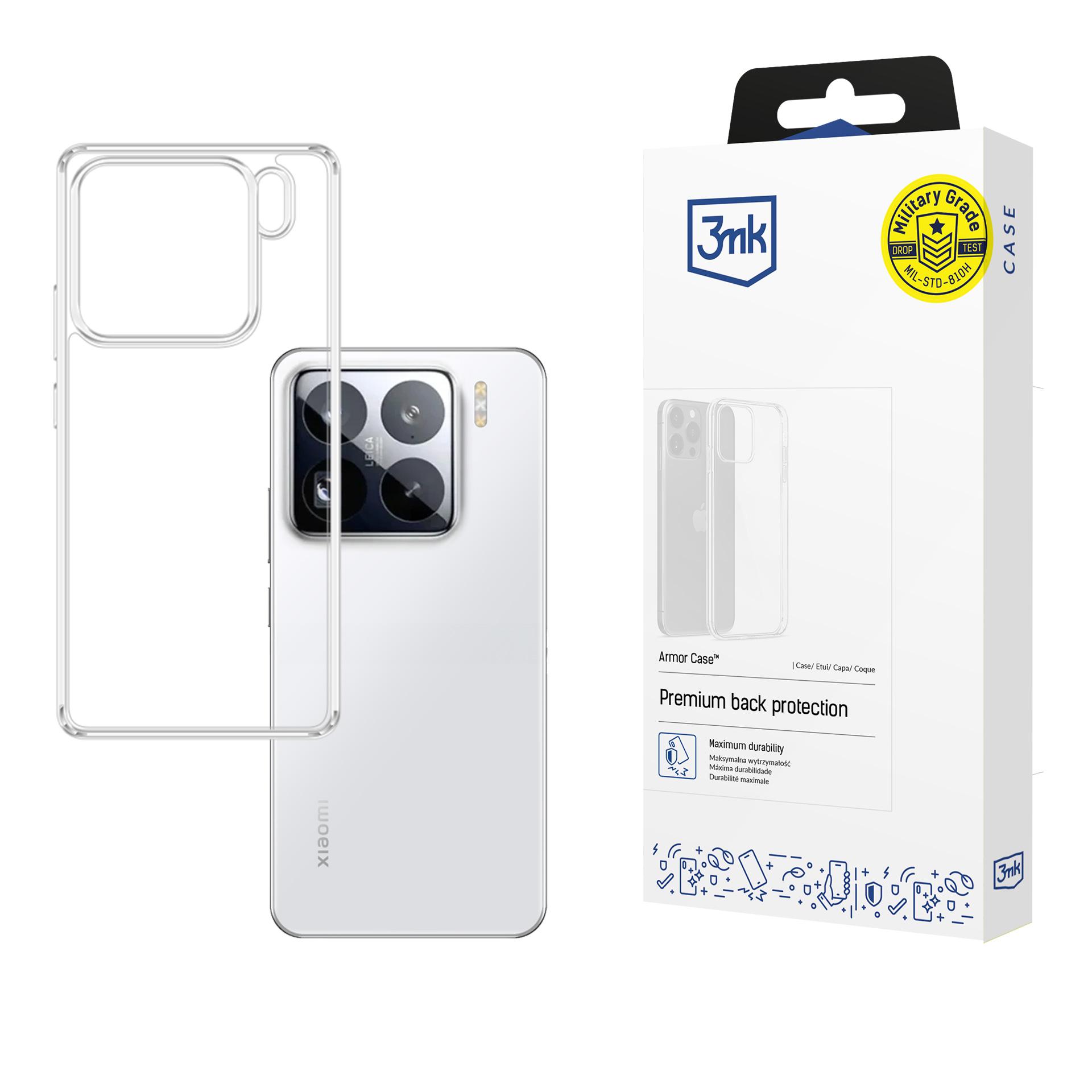 3mk Armor Ümbris jaoks Xiaomi 15 Pro - läbipaistev