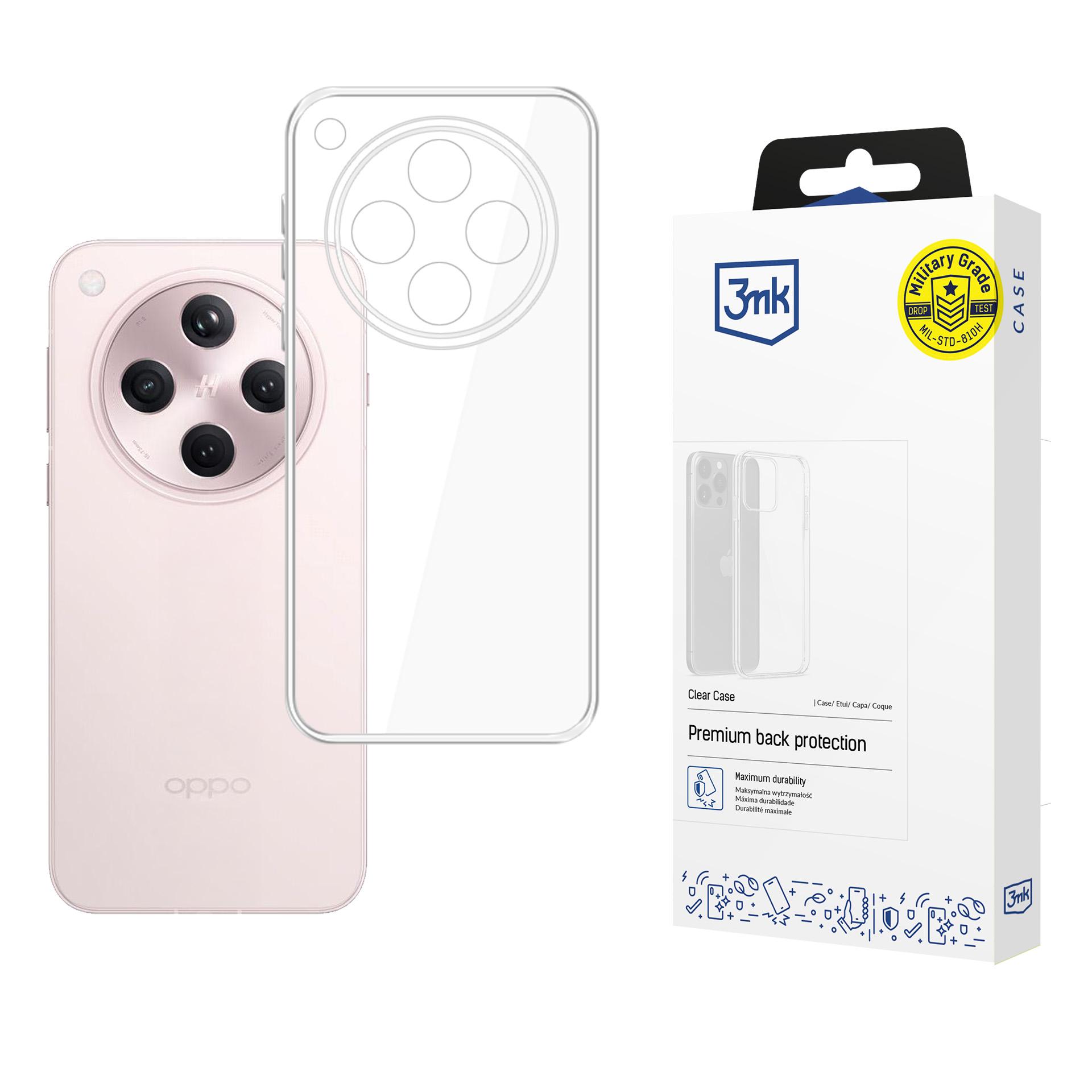 3mk Clear Ümbris jaoks Oppo Find X8 - läbipaistev