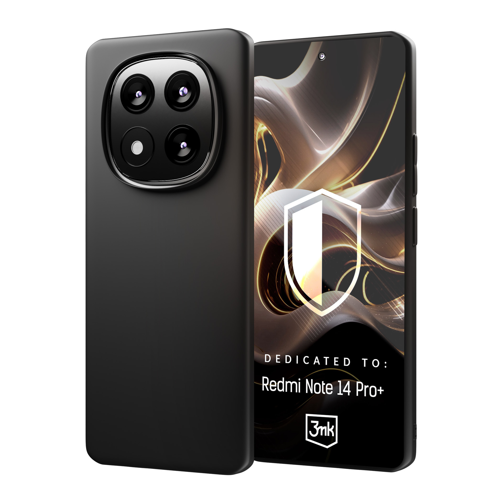 3mk Matt Ümbris jaoks Xiaomi Redmi Note 14 Pro+ - must