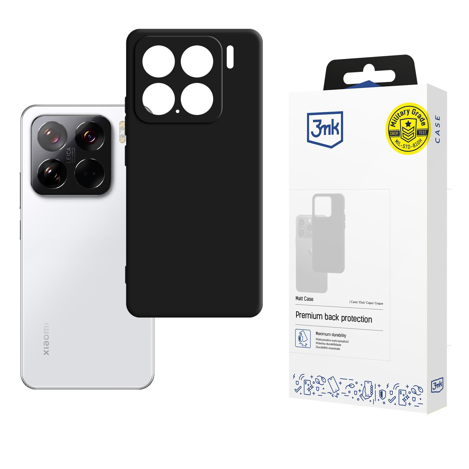 3mk Matt Ümbris jaoks Xiaomi 15 - must