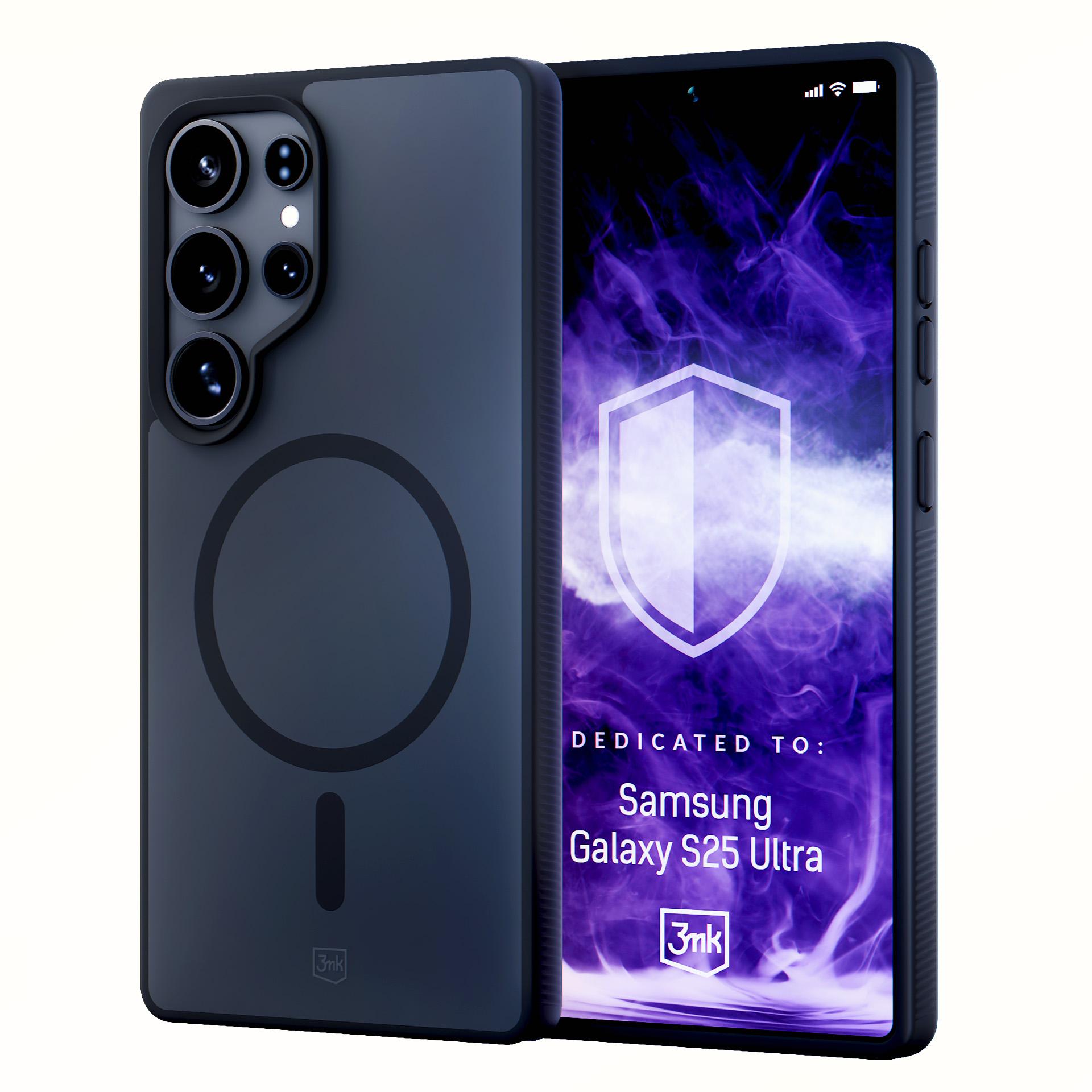 3mk Smoke MagCase jaoks Samsung Galaxy S25 Ultra - must