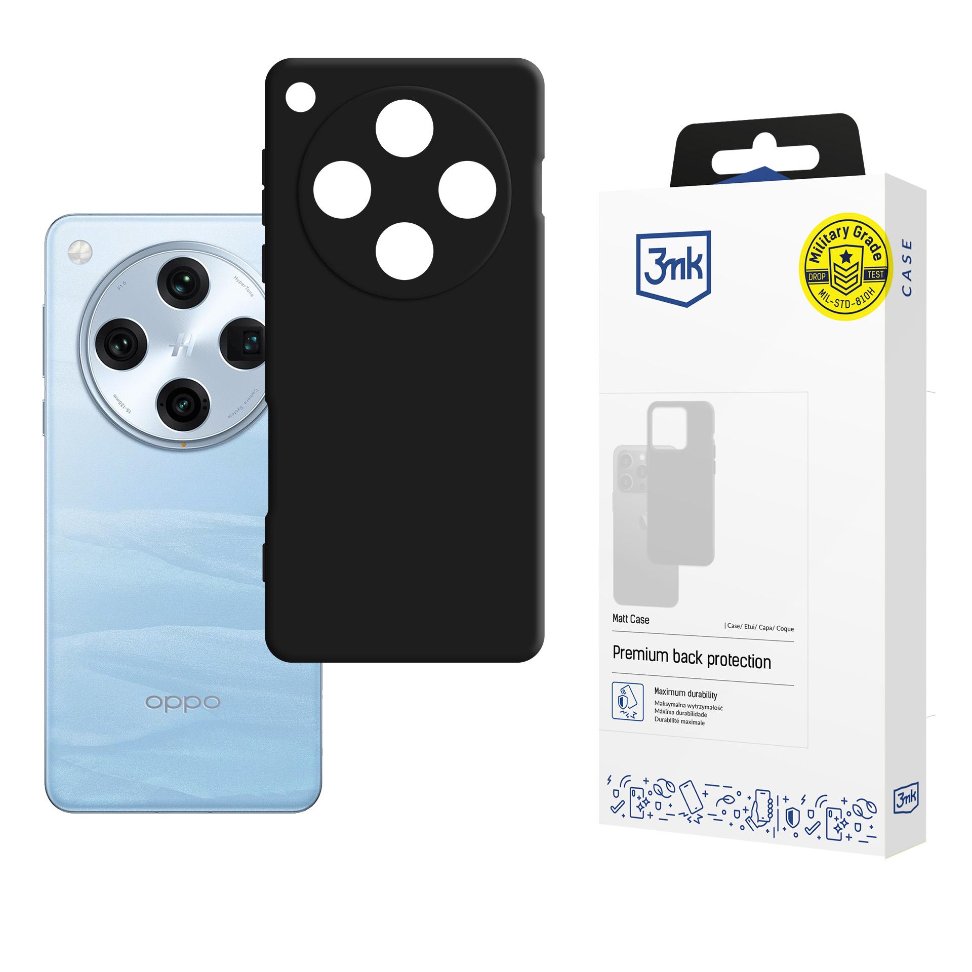 3mk Matt Ümbris jaoks Oppo Find X8 Pro - must