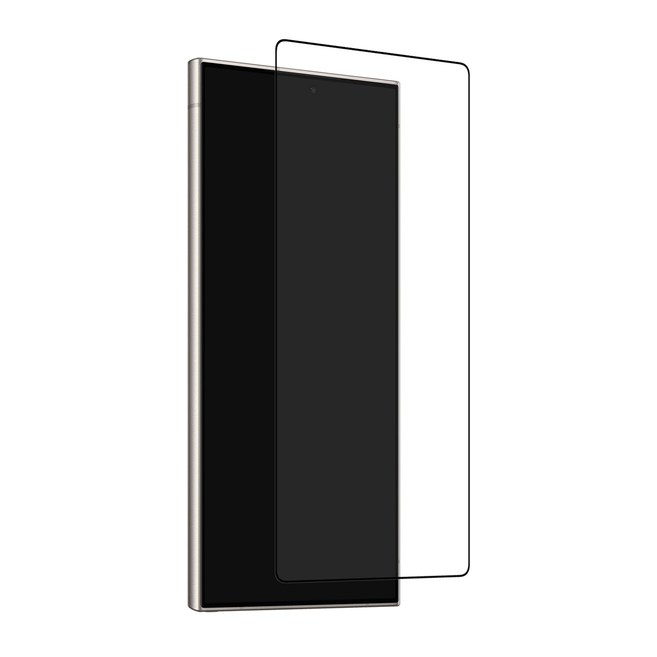 Puro Frame Karastatud klaas with must Frame jaoks Samsung Galaxy S25 Ultra