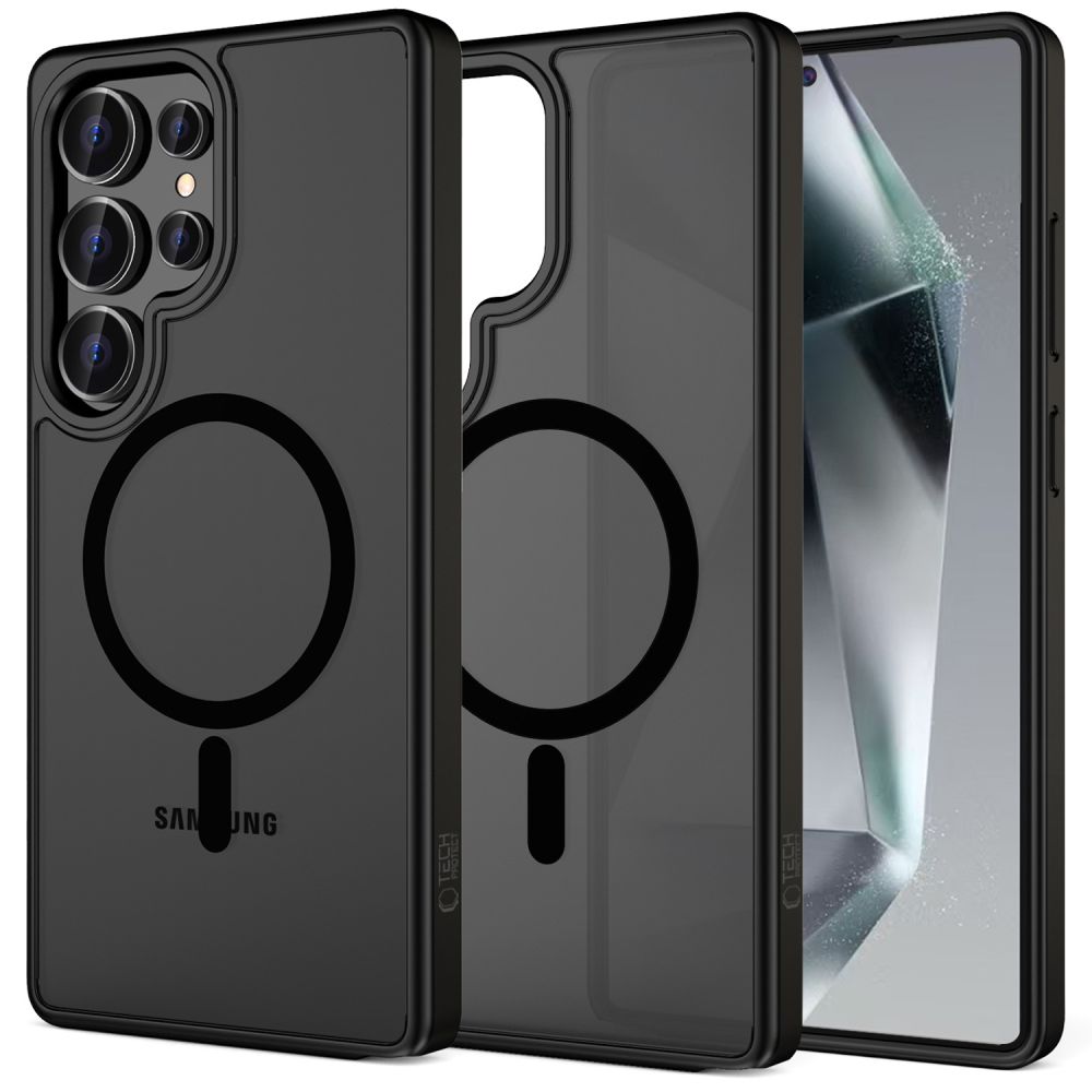 Tech-Protect MagMat MagSafe Ümbris jaoks Samsung Galaxy S25 Ultra - must