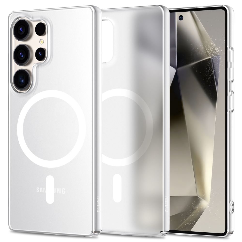 Tech-Protect MagSlim MagSafe Ümbris jaoks Samsung Galaxy S25 Ultra - läbipaistev