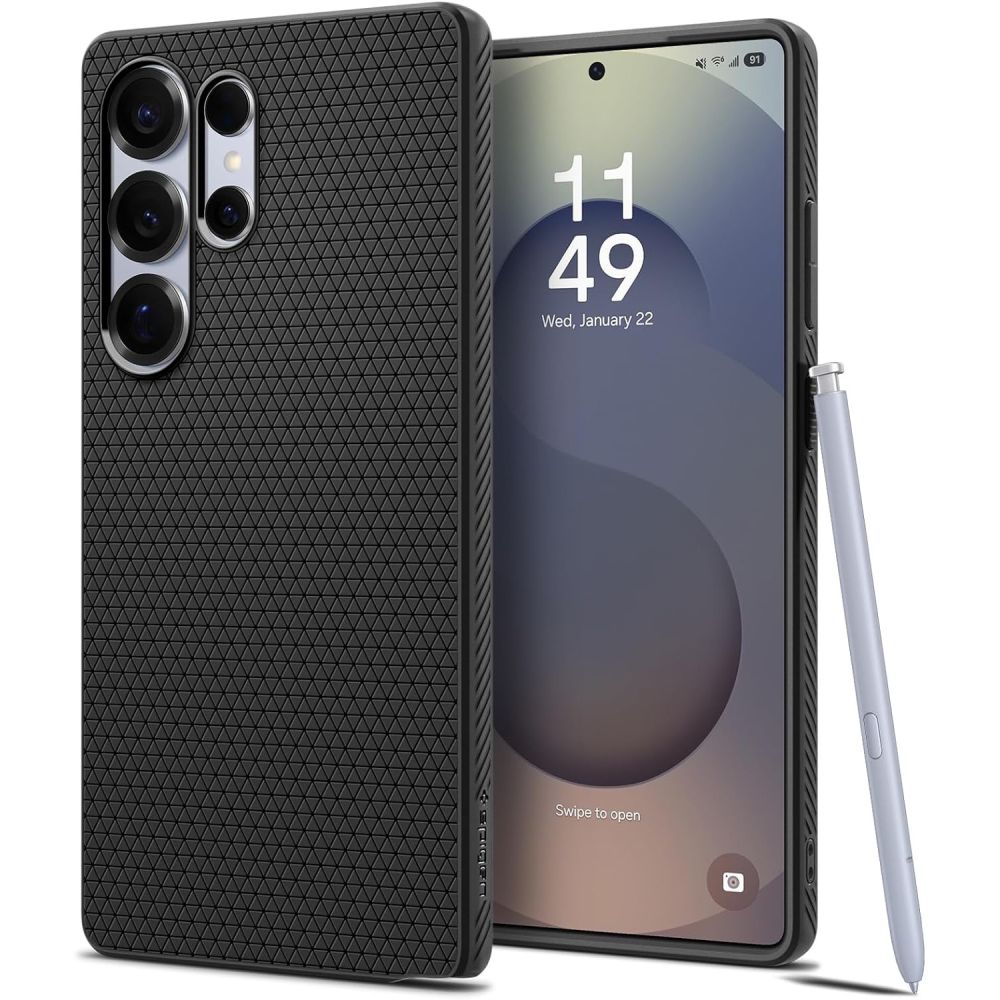 SPIGEN ümbris LIQUID AIR jaoks SAMSUNG S25 Ultra matte must
