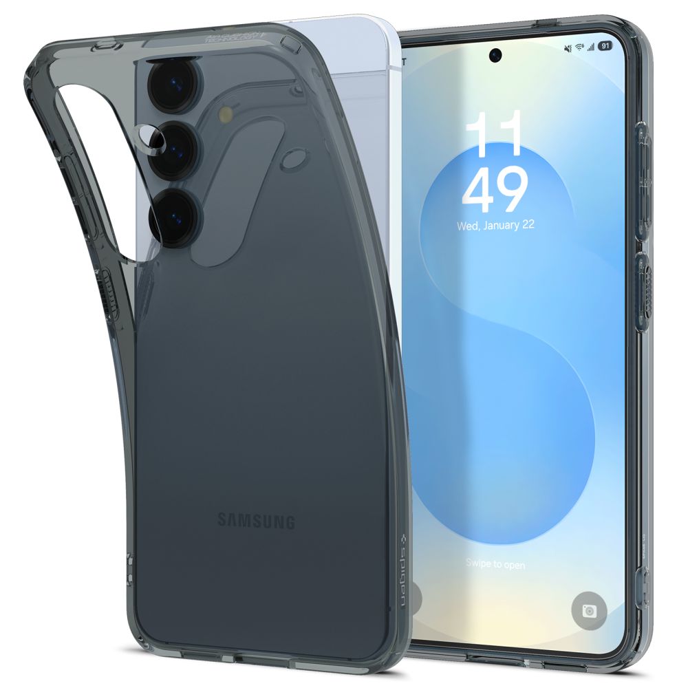 Spigen Liquid Crystal Ümbris jaoks Samsung Galaxy S25 - läbipaistev