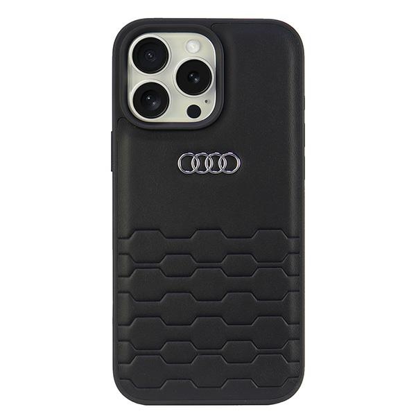 Audi Synthetic Leather iPhone 16 Pro Max 6.9" must/must hardcase AU-TPUPCIP16PM-GT/D2-BK