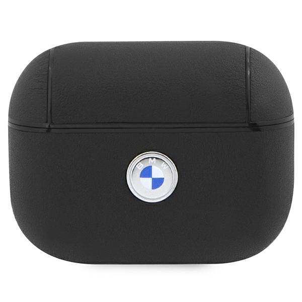 BMW BMAP2SSLBK AirPods Pro 2 (2022/2023) cover must/must Geniune Leather hõbedane Logo