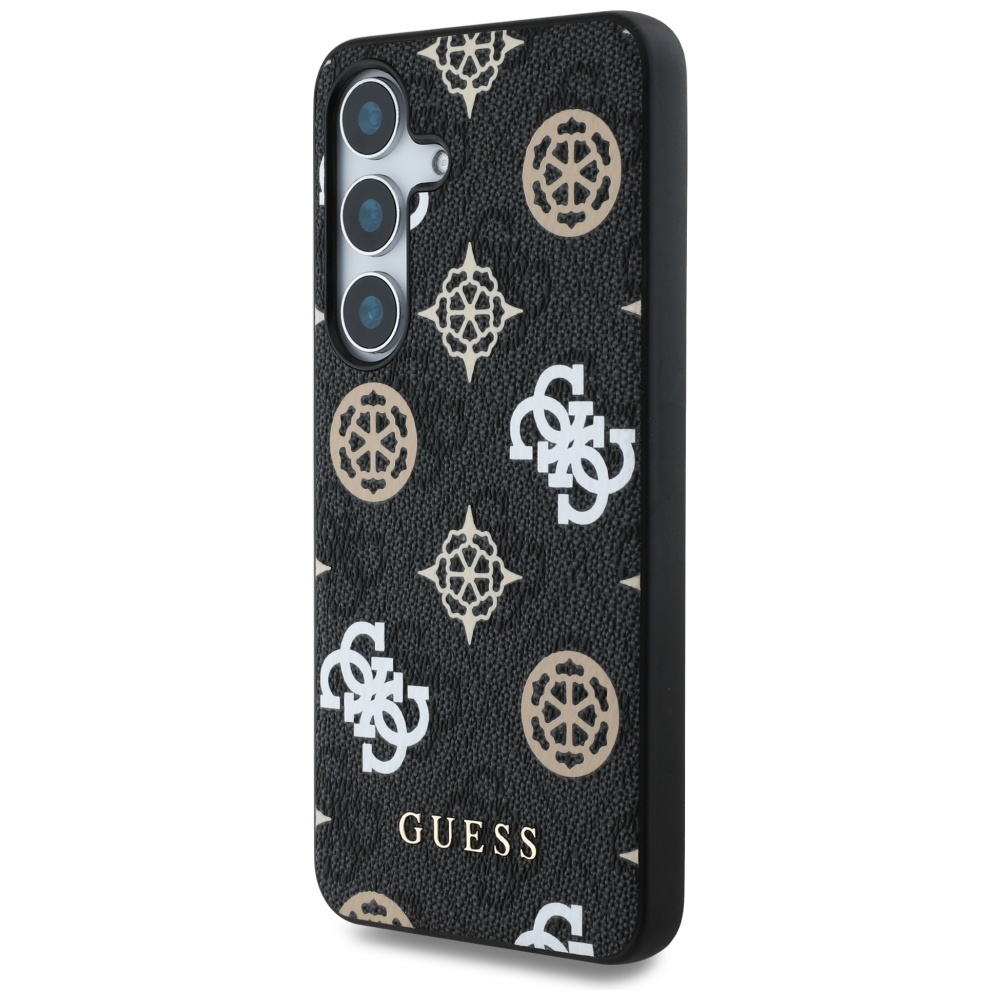 Guess 4G Printed Colored Peony Pattern MagSafe ümbris jaoks Samsung Galaxy S25 must