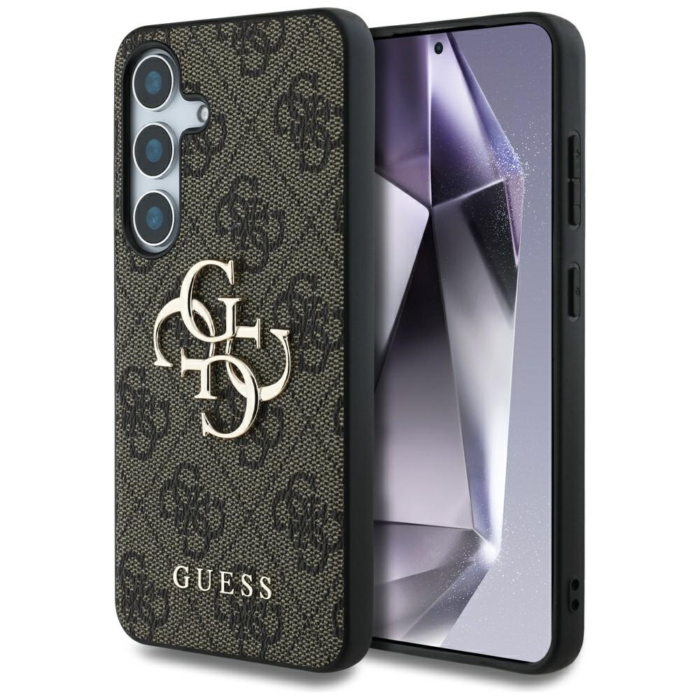 Guess Big 4G Logo Classic Logo Ümbris jaoks Samsung Galaxy S25 Plus Brown