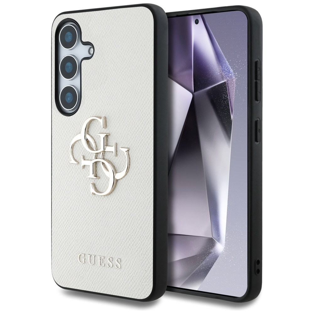 GUESS ümbris jaoks SAMSUNG S25 GUHCS25SPGT4MBE (PU Grained Big 4G and Classic Logo) beige
