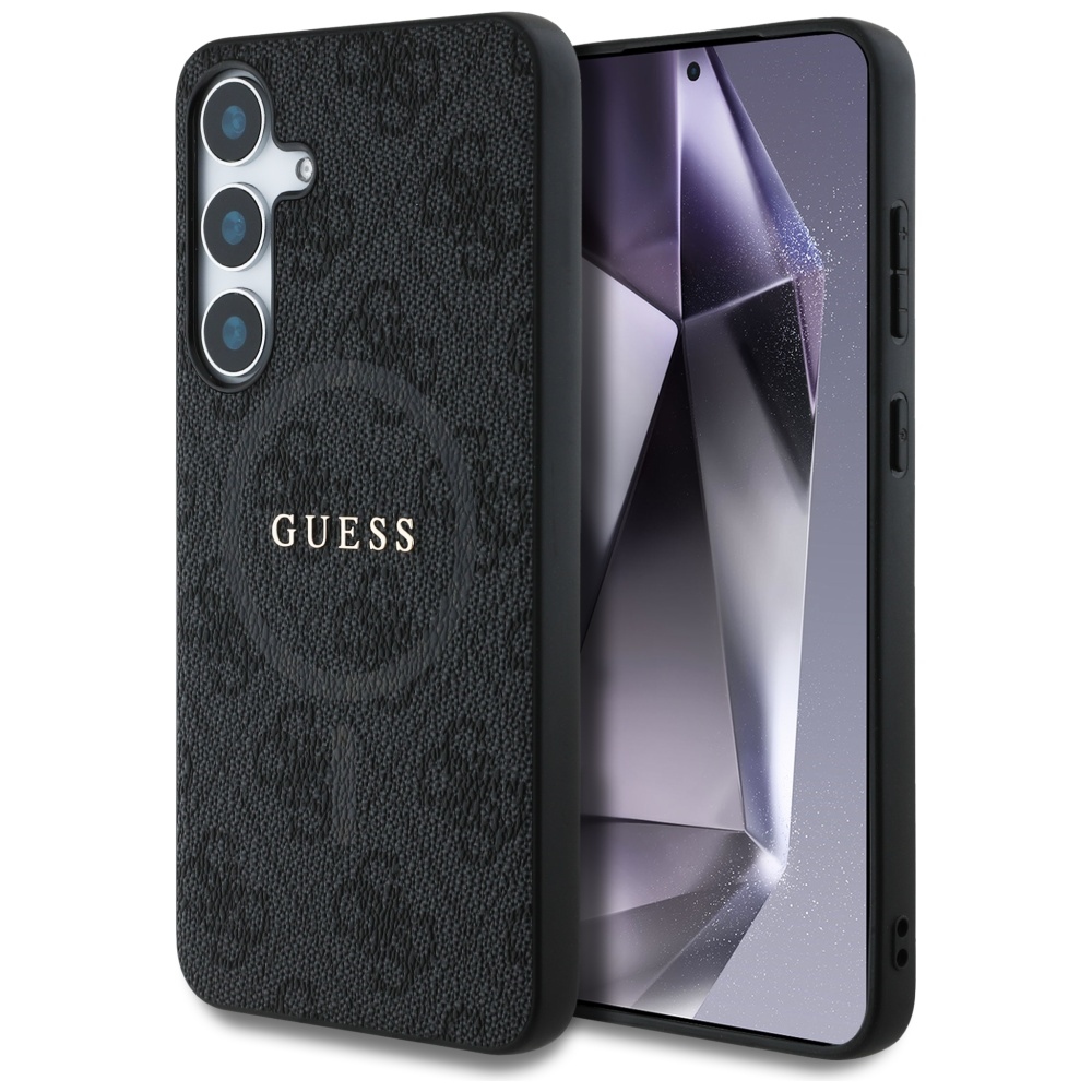 GUESS ümbris jaoks SAMSUNG S25 Plus GUHMS25MG4GFRK (Magnetic PU 4G Ring Classic Logo) must