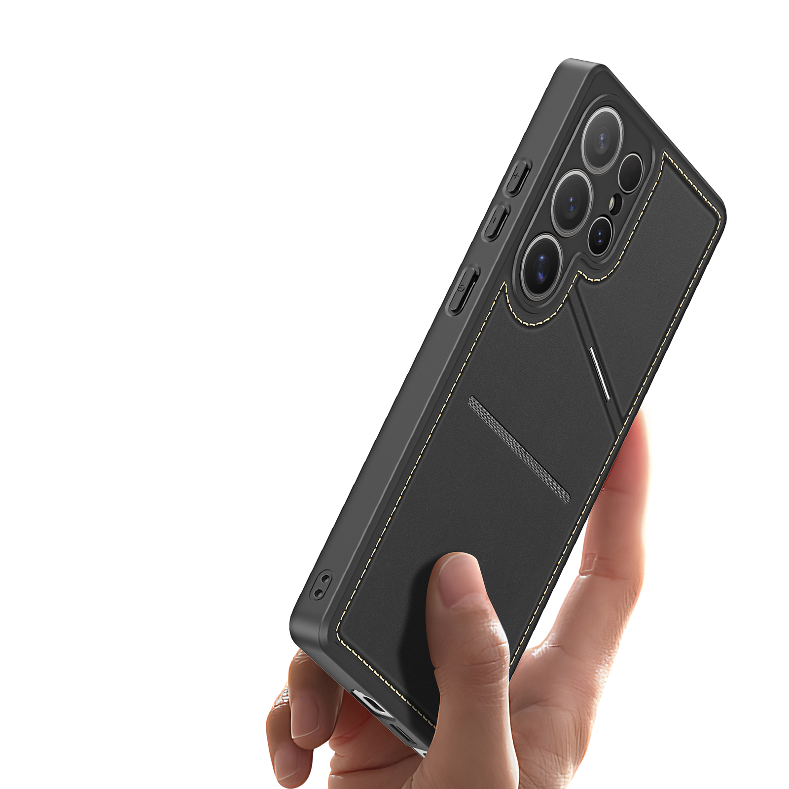 Dux Ducis Rafi II Ümbris jaoks Samsung Galaxy S25 Ultra with Stand and Wallet - must