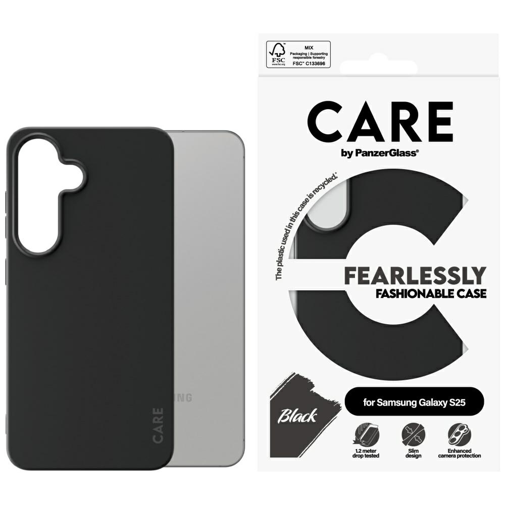 CARE by PanzerGlass Fashion Ümbris jaoks Samsung Galaxy S25 - Must
