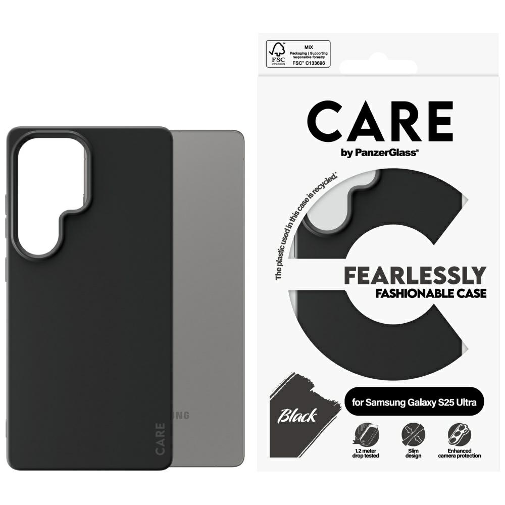 CARE by PanzerGlass Fashion Ümbris jaoks Samsung Galaxy S25 Ultra - Must