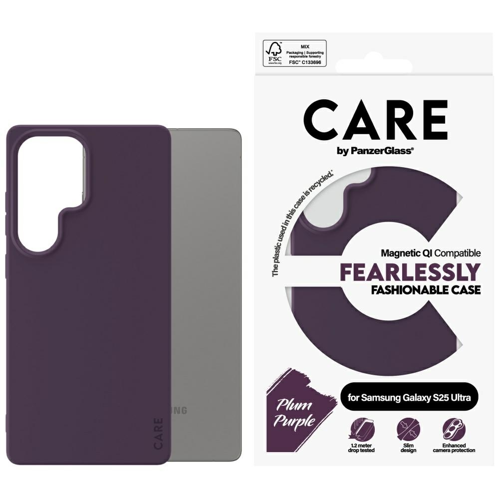 CARE by PanzerGlass Fashion QI Ümbris jaoks Samsung Galaxy S25 Ultra - Lilla