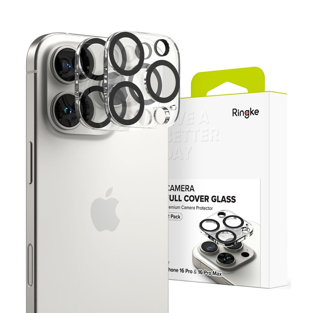 Ringke Camera Protector 2-pack Karastatud klaas jaoks iPhone 16 Pro / 16 Pro Max