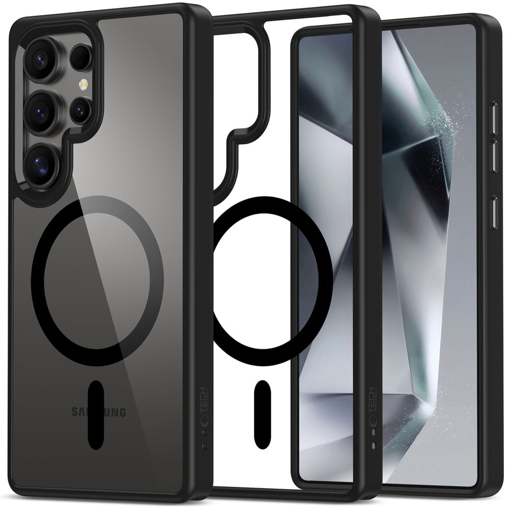 Tech-Protect MagMat MagSafe Ümbris jaoks Samsung Galaxy S25 Ultra - läbipaistev must